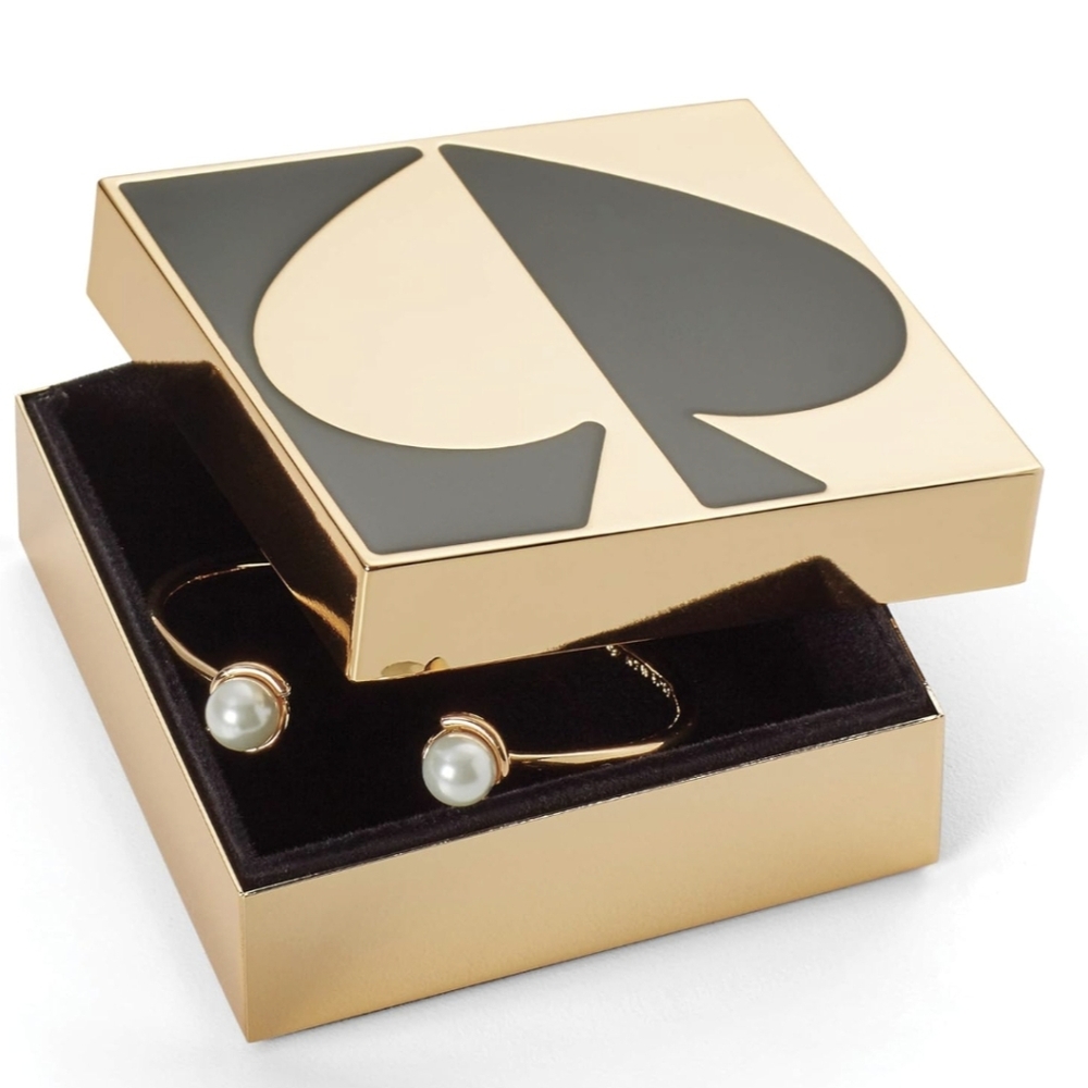 KATE SPADE KEEPSAKE BOX Black/Gold  BNWT RETIRED 2022 1 LEFT $94